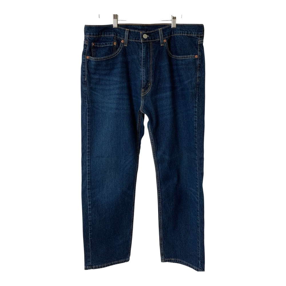 Levi’s 505 Men's Dark Blue Jeans Sz 36/29 - Picture 2 of 7